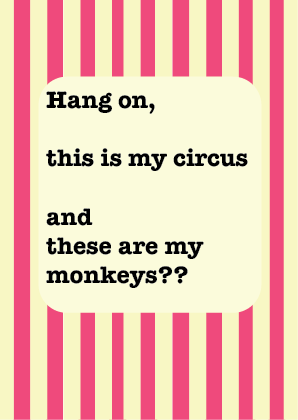 Circus Postcard